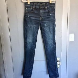 AEO Skinny Dark Wash Blue Jeans – 32 x 34